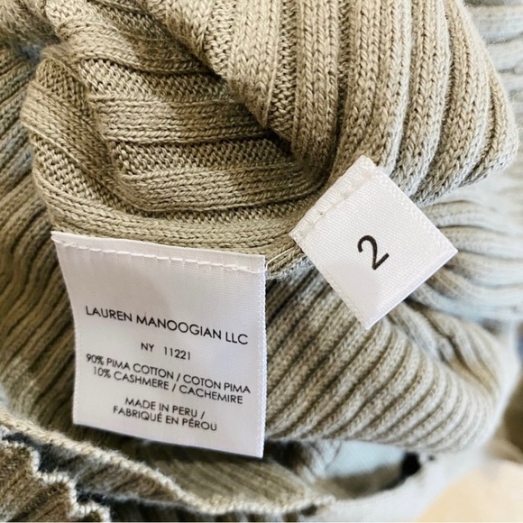 Lauran Manoogian cotton and cashmere dress in clay - Picture 6 of 8